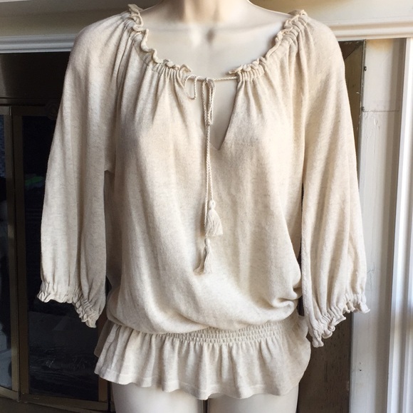 knit peasant top
